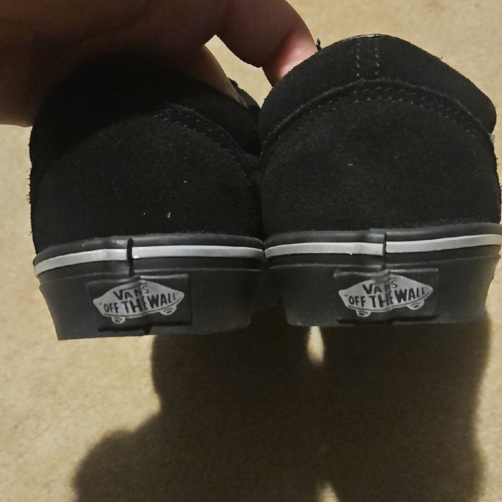 Classic Black and Silver Low Top Vans - Picture 3 of 10